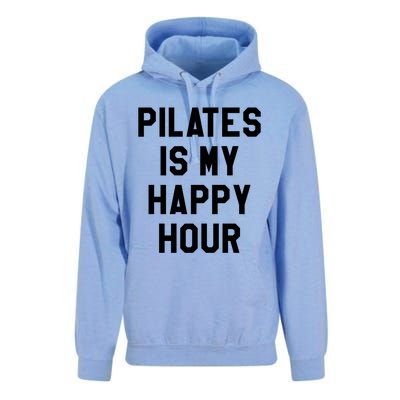 Pilates Is My Happy Hour Gift Yoga Saying Fitness Workout Gift Unisex Surf Hoodie