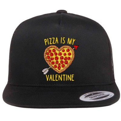 Pizza Is My Valentine Funny Valentines Day Gift Flatbill Hat