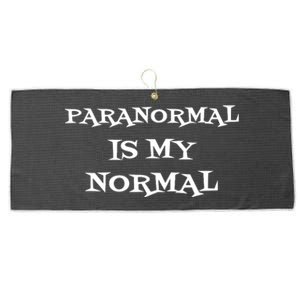 Paranormal Is My Normal Ghost Hunting Large Microfiber Waffle Golf Towel