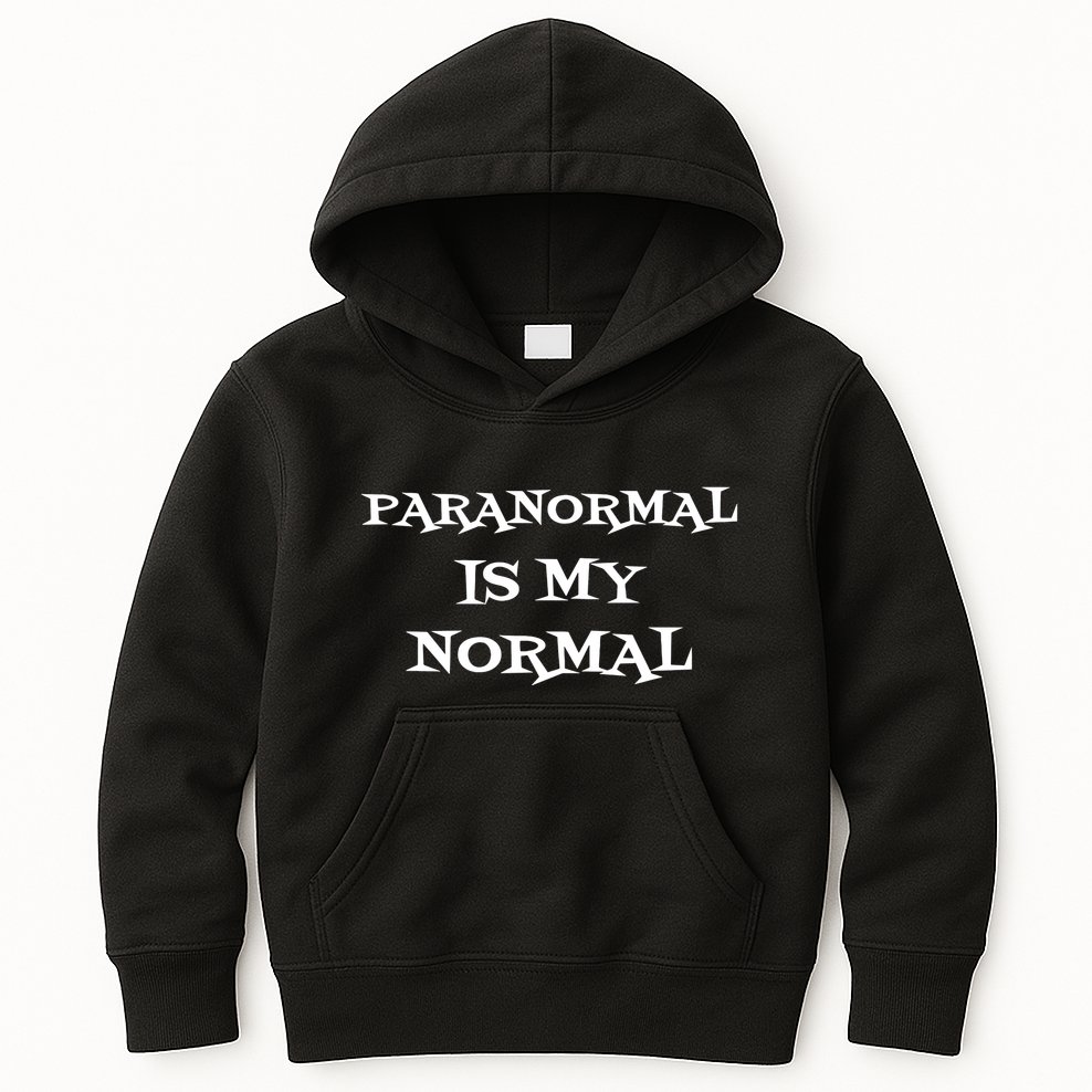 Paranormal Is My Normal Ghost Hunting Kids Hoodie