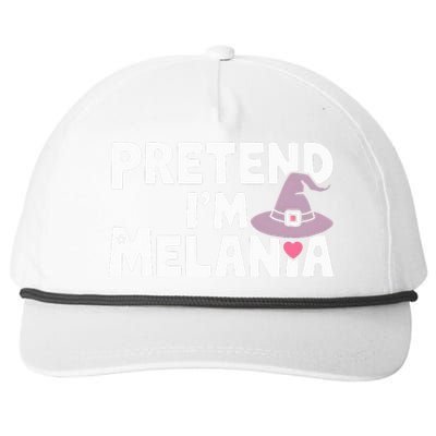 Pretend IM Melania Easy Halloween Costume Trump 2024 Snapback Five-Panel Rope Hat