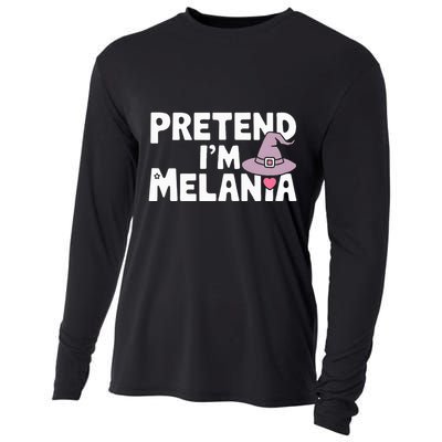 Pretend IM Melania Easy Halloween Costume Trump 2024 Cooling Performance Long Sleeve Crew