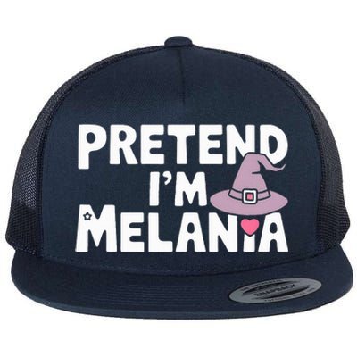 Pretend IM Melania Easy Halloween Costume Trump 2024 Flat Bill Trucker Hat