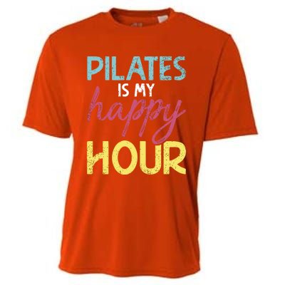 Pilates Is My Happy Hour Workout Gym Gift And Gift Cooling Performance Crew T-Shirt