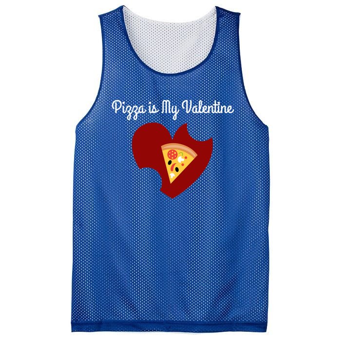 Pizza Is My Valentine Funny Valentines Day Pizza Heart Funny Gift Mesh Reversible Basketball Jersey Tank