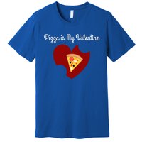 Pizza Is My Valentine Funny Valentines Day Pizza Heart Funny Gift Premium T-Shirt