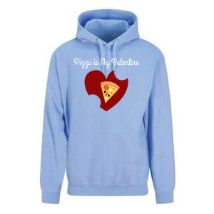 Pizza Is My Valentine Funny Valentines Day Pizza Heart Funny Gift Unisex Surf Hoodie