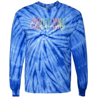 Play Is My Favorite Occupation Autism Special Education Tie-Dye Long Sleeve Shirt