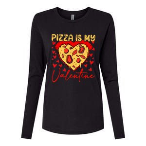 Pizza Is My Valentine Heart Funny Valentines Day Funny Gift Womens Cotton Relaxed Long Sleeve T-Shirt