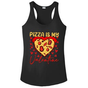 Pizza Is My Valentine Heart Funny Valentines Day Funny Gift Ladies PosiCharge Competitor Racerback Tank