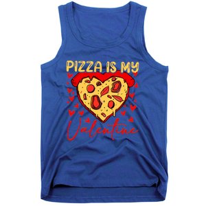 Pizza Is My Valentine Heart Funny Valentines Day Funny Gift Tank Top