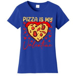 Pizza Is My Valentine Heart Funny Valentines Day Funny Gift Women's T-Shirt