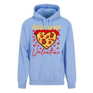 Pizza Is My Valentine Heart Funny Valentines Day Funny Gift Unisex Surf Hoodie