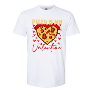 Pizza Is My Valentine Heart Funny Valentines Day Funny Gift Softstyle CVC T-Shirt