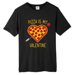 Pizza Is My Valentine Heart Pepperoni Lover Valentines Day Gift Tall Fusion ChromaSoft Performance T-Shirt