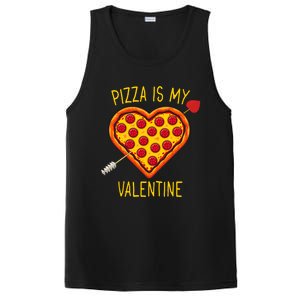 Pizza Is My Valentine Heart Pepperoni Lover Valentines Day Gift PosiCharge Competitor Tank