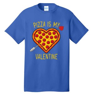 Pizza Is My Valentine Heart Pepperoni Lover Valentines Day Gift Tall T-Shirt