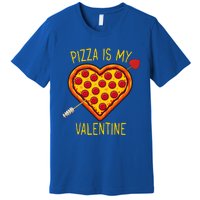 Pizza Is My Valentine Heart Pepperoni Lover Valentines Day Gift Premium T-Shirt