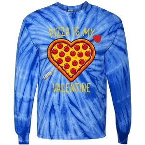 Pizza Is My Valentine Heart Pepperoni Lover Valentines Day Gift Tie-Dye Long Sleeve Shirt