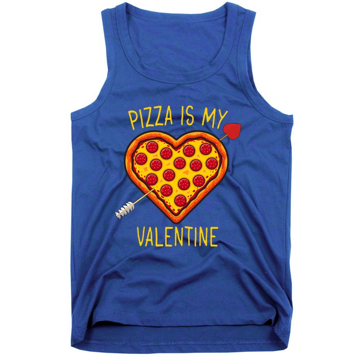 Pizza Is My Valentine Heart Pepperoni Lover Valentines Day Gift Tank Top