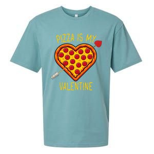 Pizza Is My Valentine Heart Pepperoni Lover Valentines Day Gift Sueded Cloud Jersey T-Shirt