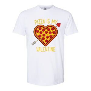 Pizza Is My Valentine Heart Pepperoni Lover Valentines Day Gift Softstyle CVC T-Shirt