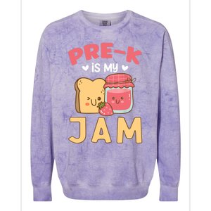 Pre-K is my Jam | Funny Back to Shcool Colorblast Crewneck Sweatshirt