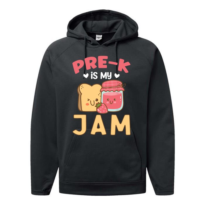 Pre-K is my Jam | Funny Back to Shcool Performance Fleece Hoodie