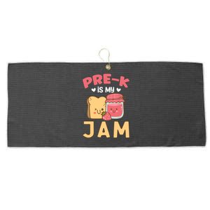 Pre-K is my Jam | Funny Back to Shcool Large Microfiber Waffle Golf Towel