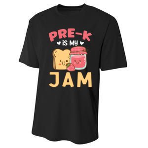 Pre-K is my Jam | Funny Back to Shcool Performance Sprint T-Shirt