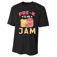 Pre-K is my Jam | Funny Back to Shcool Performance Sprint T-Shirt