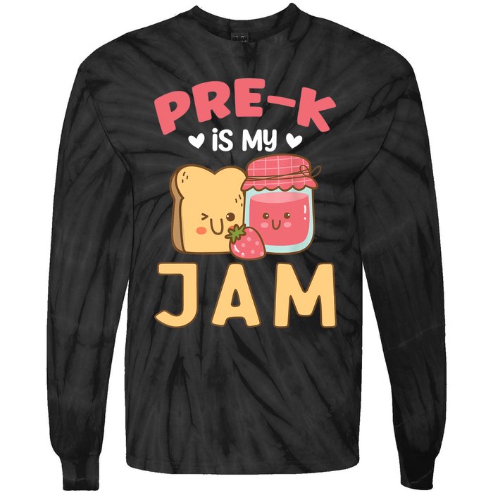 Pre-K is my Jam | Funny Back to Shcool Tie-Dye Long Sleeve Shirt