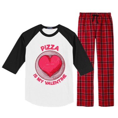 Pizza Is My Valentine Italian Food Funny Pizza Lover Humor Cute Gift Raglan Sleeve Pajama Set