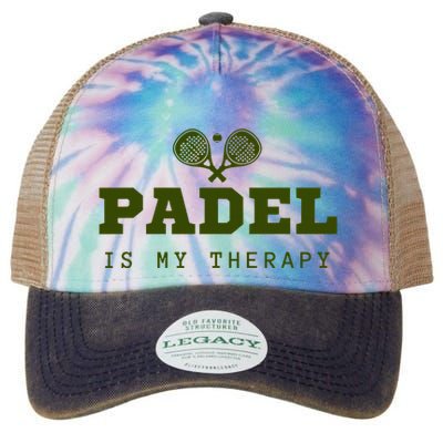 Padel Is My Therapy Legacy Tie Dye Trucker Hat