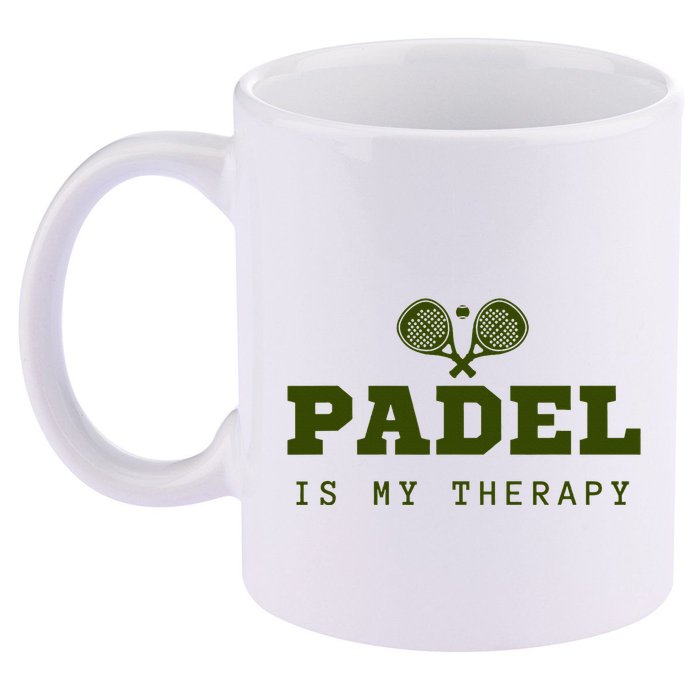 Padel Is My Therapy 11oz C Handle Ceramic Mug
