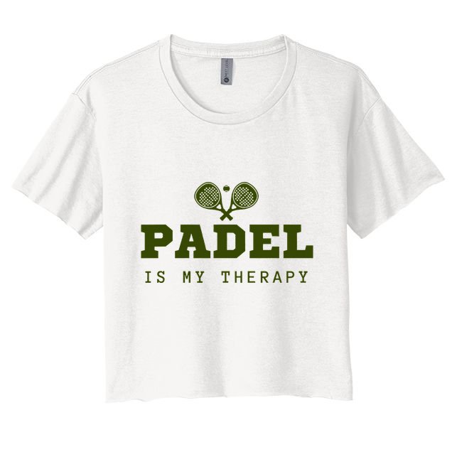 Padel Is My Therapy Crop Top