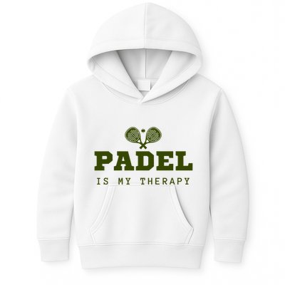 Padel Is My Therapy Kids Hoodie