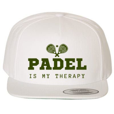 Padel Is My Therapy Wool Snapback Cap