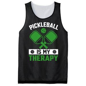 Pickleball Is My Therapy Funny Pickleball Mesh Reversible Basketball Jersey Tank