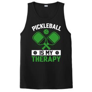 Pickleball Is My Therapy Funny Pickleball PosiCharge Competitor Tank