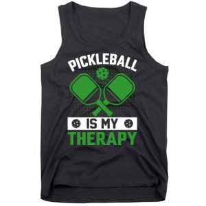 Pickleball Is My Therapy Funny Pickleball Tank Top