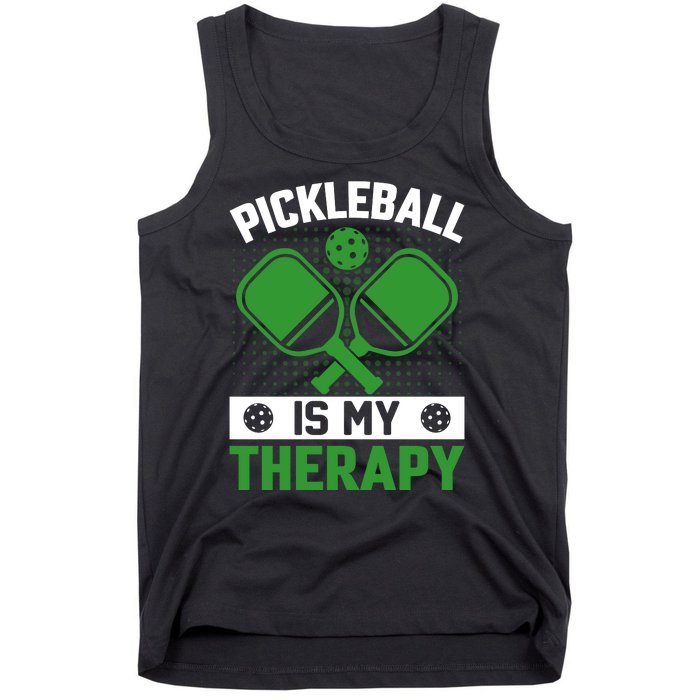 Pickleball Is My Therapy Funny Pickleball Tank Top