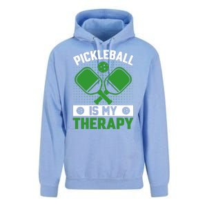 Pickleball Is My Therapy Funny Pickleball Unisex Surf Hoodie