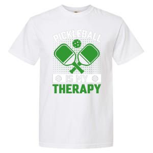 Pickleball Is My Therapy Funny Pickleball Garment-Dyed Heavyweight T-Shirt