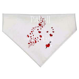 Pitbull Is My Valentine Tee Funny Dog Lover Valentines Day Funny Gift USA-Made Doggie Bandana