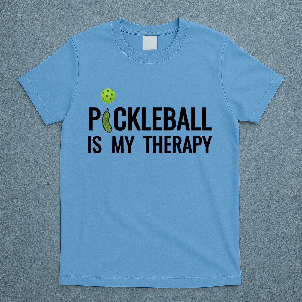 Pickleball Is My Therapy Funny Pickleball Players Gift T-Shirt