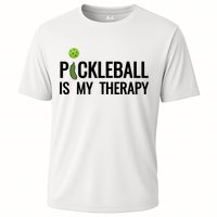 Pickleball Is My Therapy Funny Pickleball Players Gift Cooling Performance Crew T-Shirt