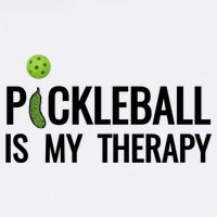 Pickleball Is My Therapy Funny Pickleball Players Gift 11oz C Handle Ceramic Mug