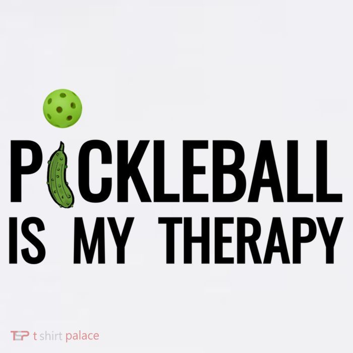 Pickleball Is My Therapy Funny Pickleball Players Gift Baby Bodysuit
