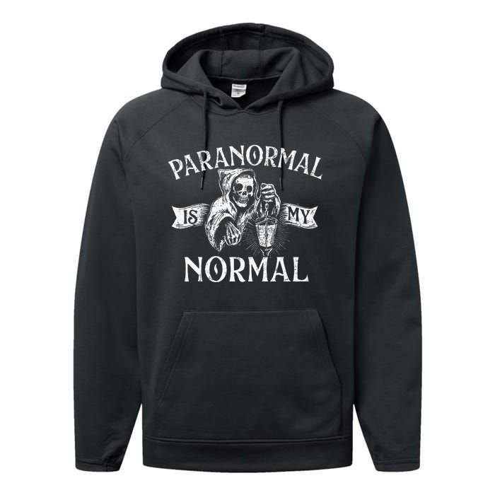 Paranormal Is My Normal Phantom Ghost Hunting Halloween Performance Fleece Hoodie